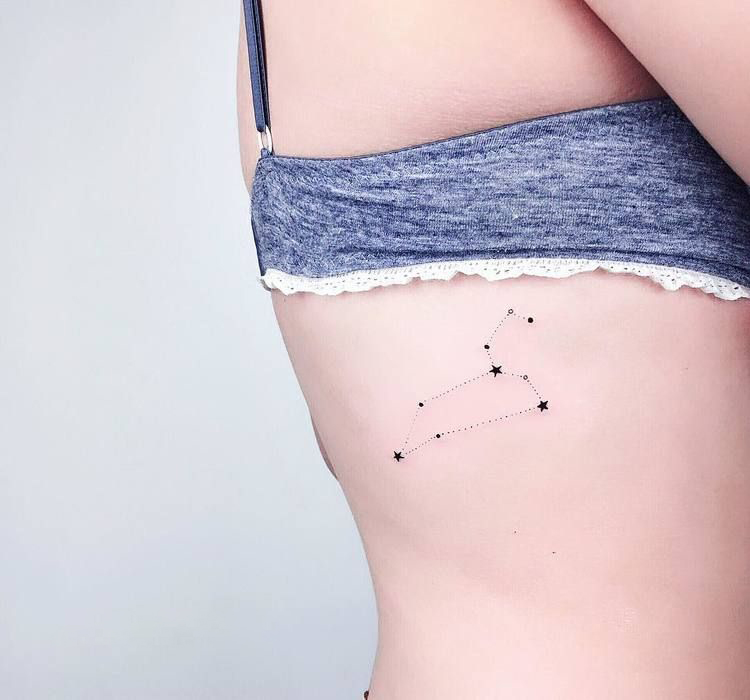 Constellation tattoos girl