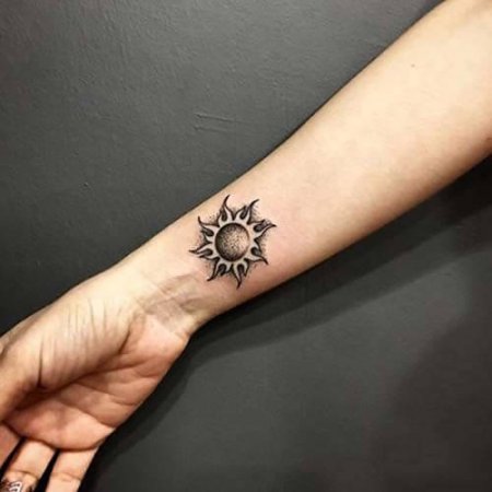 Sun Tattoos design on arm