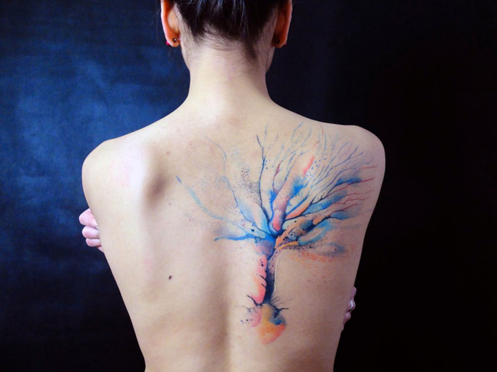 Back Tree Tattoo Designs