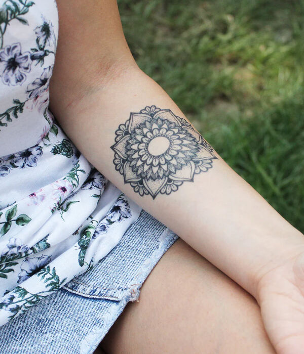 An Intricate Mandala ideas - Simple Hand Tattoo Ideas For Girls