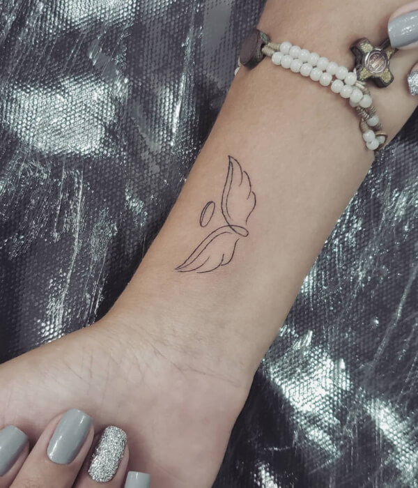 Angel Hand Tattoo