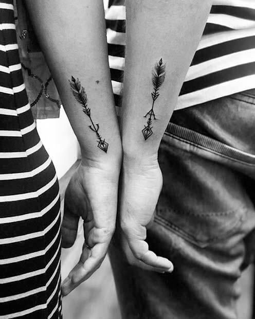 Arrow matching Tattoos designs 2020