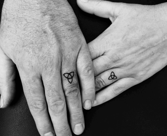 Celtic knot sales finger tattoo