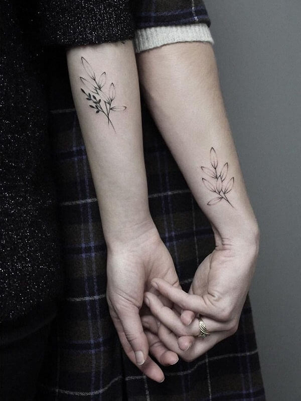 Couple Flower tattoo