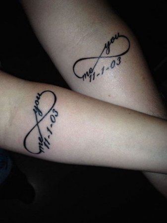 Eternity Couple Tattoos designs 68
