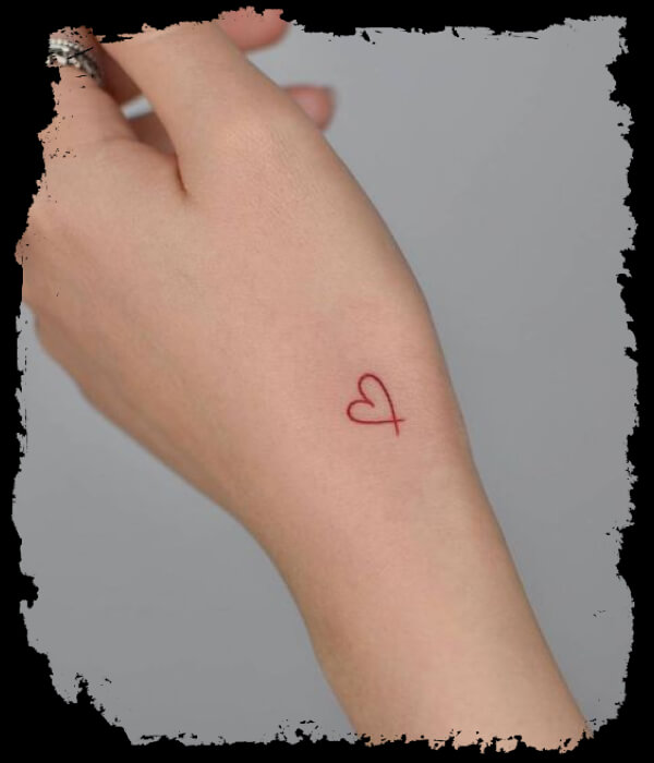 Heart Hand Tattoo