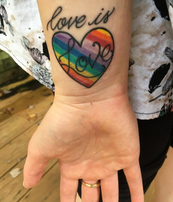 Heart With Love Tattoos