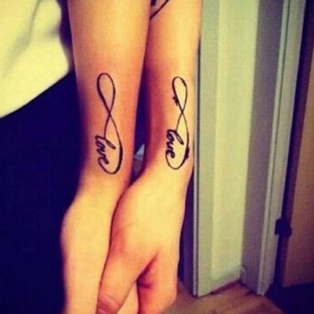 Infinity and Love Couple Tattoo 72