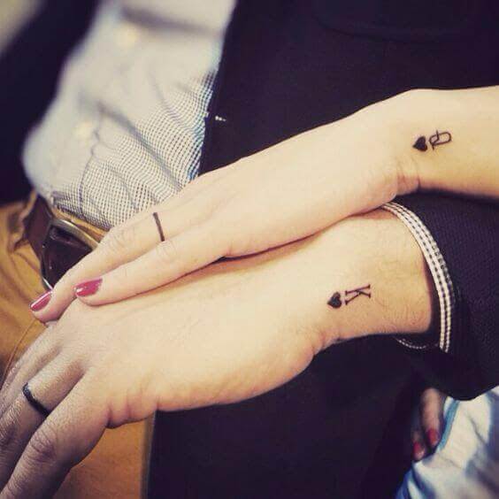 King and Queen Couple Tattoo idea 