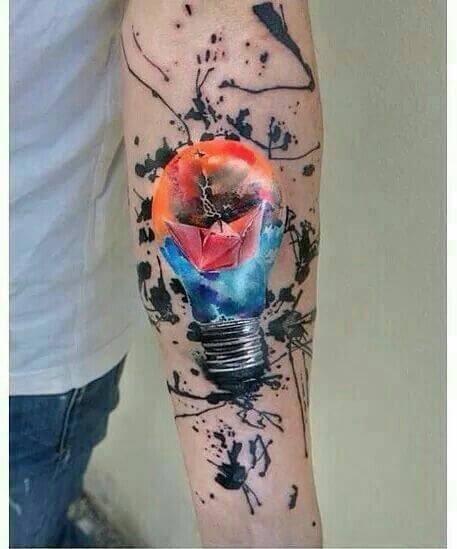 Light Bulb tattoo