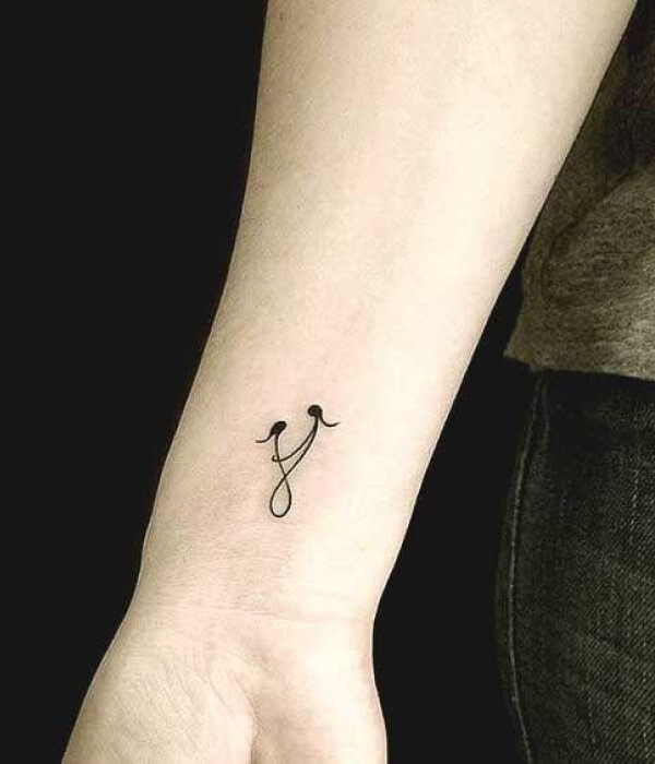 Mother Daughter Symbol Hand Tattoo