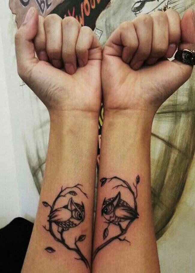 Owl Couples Tattoo idea