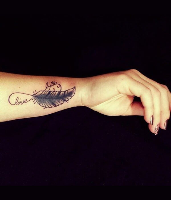 Popular Feather Hand Tattoos for Girls