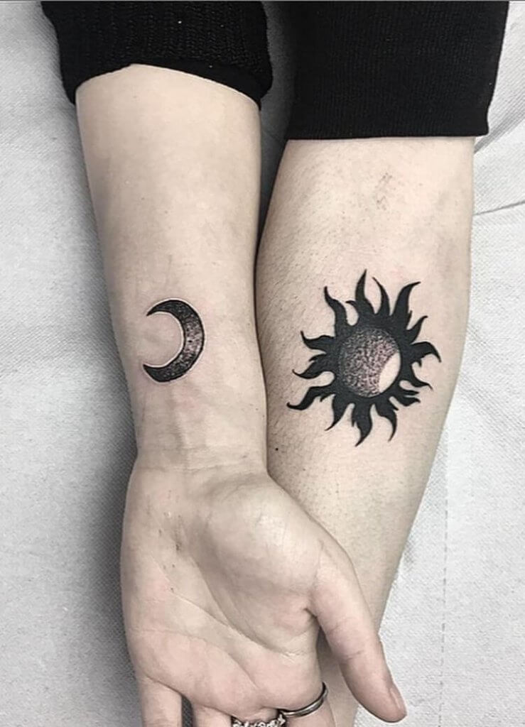 Sun and Moon Tattoo image 