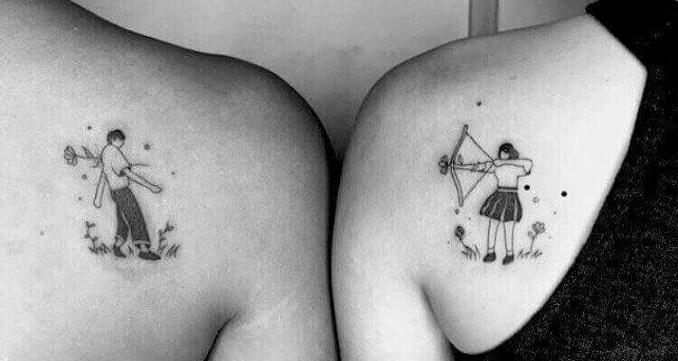 12 Minimalist Couple Tattoo Designs You Wont Regret Getting