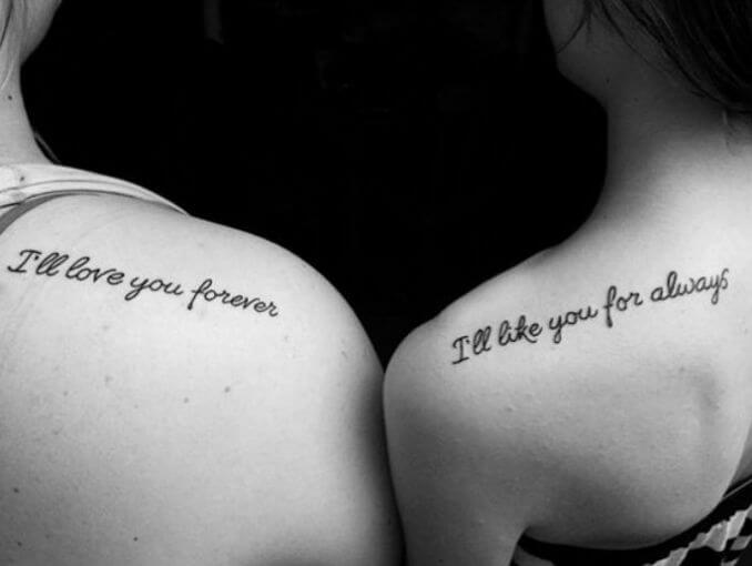 ‘Always’ and ‘Forever’ tattoo