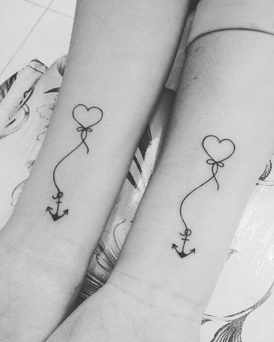 Anchor tattoo designs for mother daughter