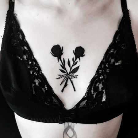 Sexy Black Rose tattoo