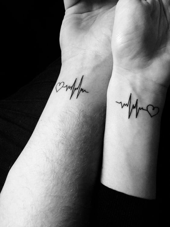 Thump Unique Heartbeat Heart Rhythm Temporary Tattoo  MyBodiArt