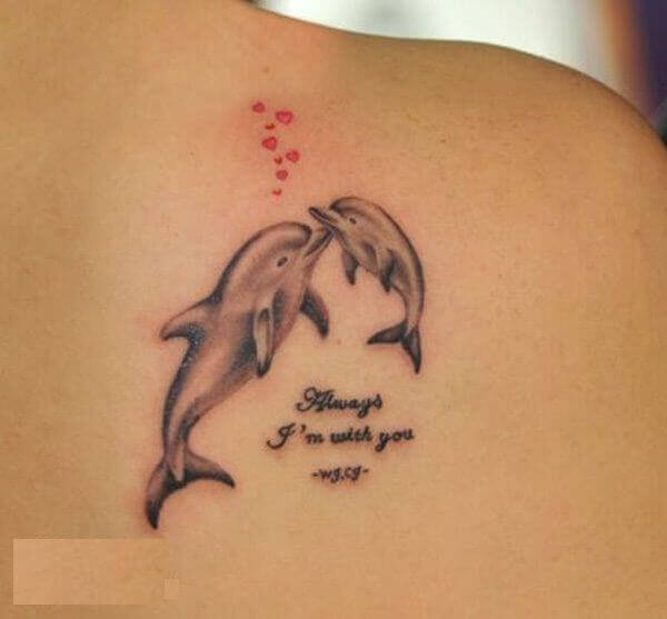 Dolphin Mother Daughter Tattoo 44