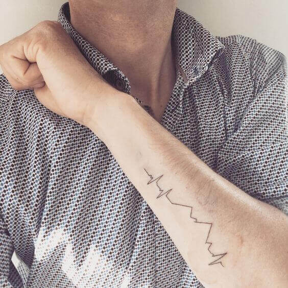 Heartbeat tattoo photo