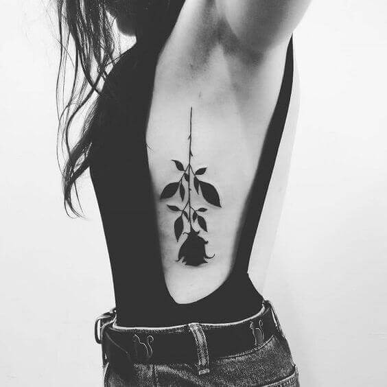 Hot Tattoo Design on rib cage