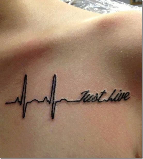 Just live quote tattoo 