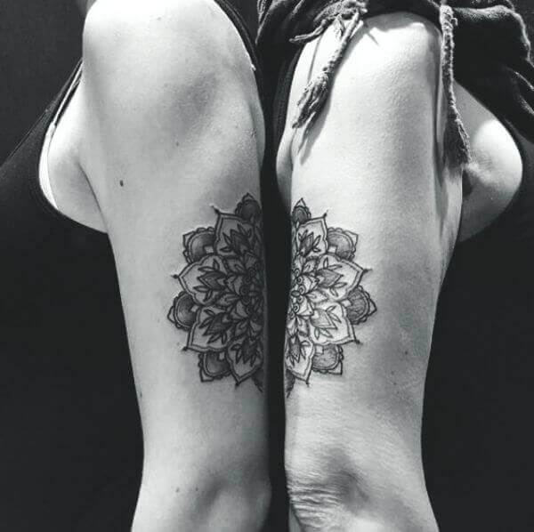 Mother Daughter Mandala tattoo pic