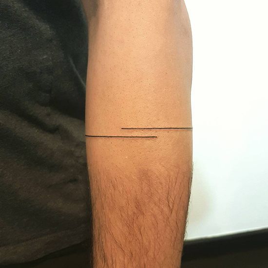 Minimalist double line ink 