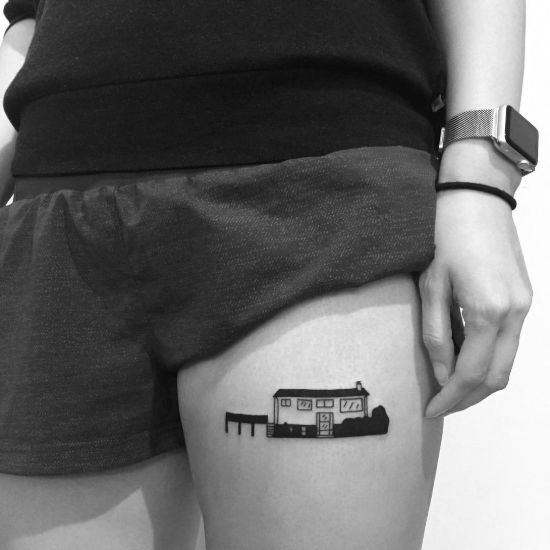 Teeny tiny home ⚡️ Done... - Sinister Skin Tattoo & Piercing | Facebook