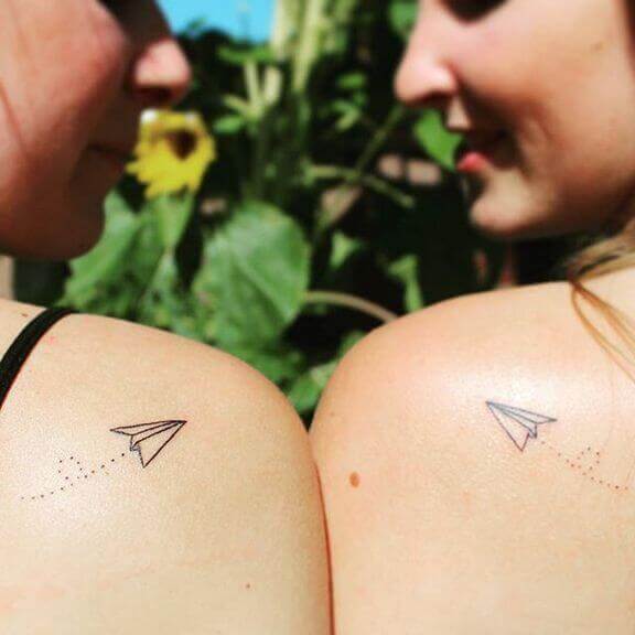 Paper Airplane Tattoo photo