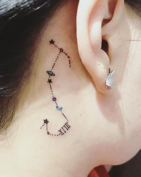 Scopion Constellation tattoos