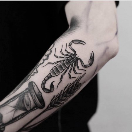 Scorpion Tattoo On The Forearm