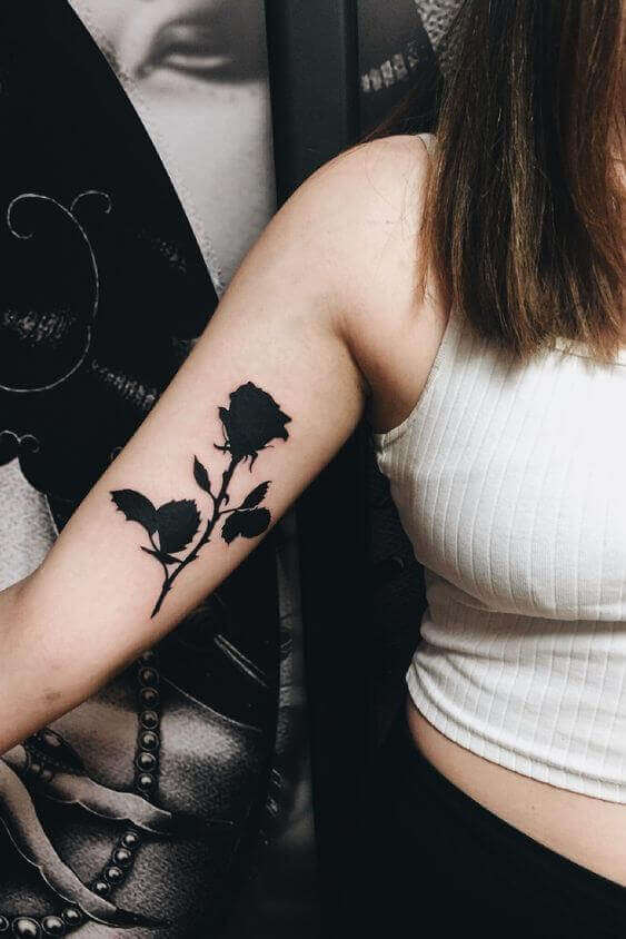 New Rose Black On Black Tattoo  YouTube