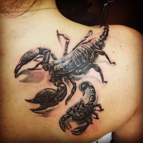 Shoulder Scorpion tattoos for women