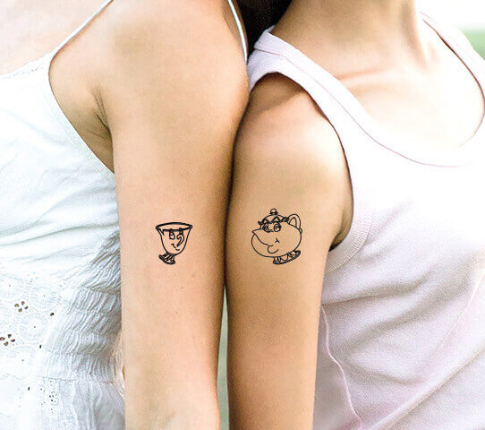 Tea Cup and Kettle tattoo