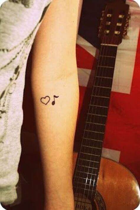 mother daughter Music Notes Tattoos