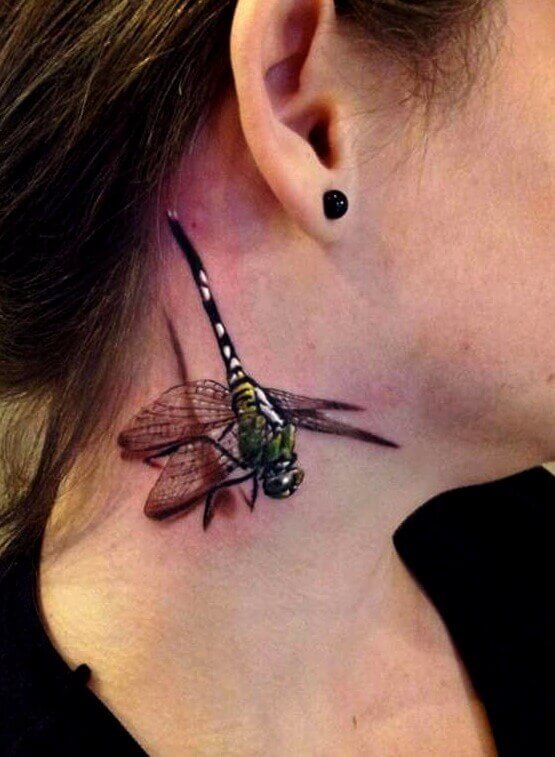 3ddragonflytattooonbackshoulderforwomen  Secret Tattoo  Flickr