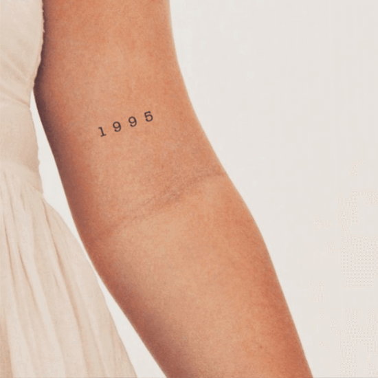 Birth Year Small Tattoo