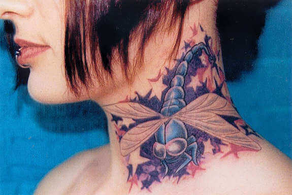 Delicate Neck tattoo designs