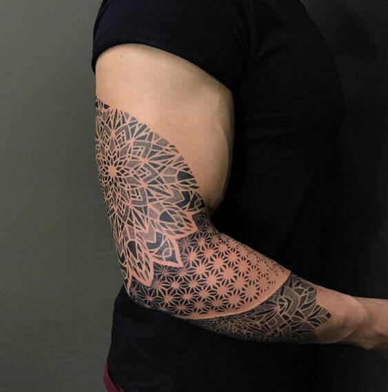 Geometrical Arm tattoos