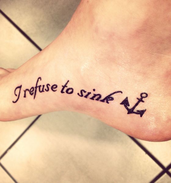 I Refused to Sink Tattoo