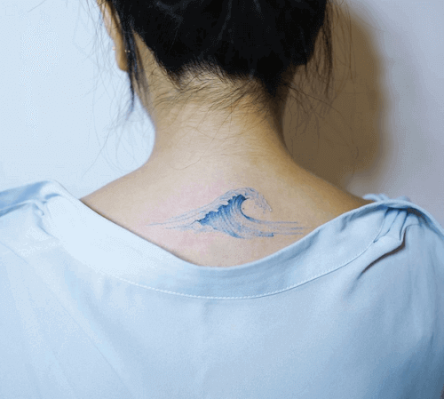 Neck tattoo girl