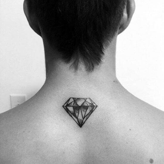Shaded Diamond Tattoo Designs for Men (1)