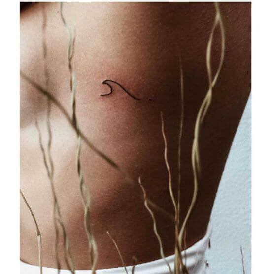 Small Wave symbol tattoo designs