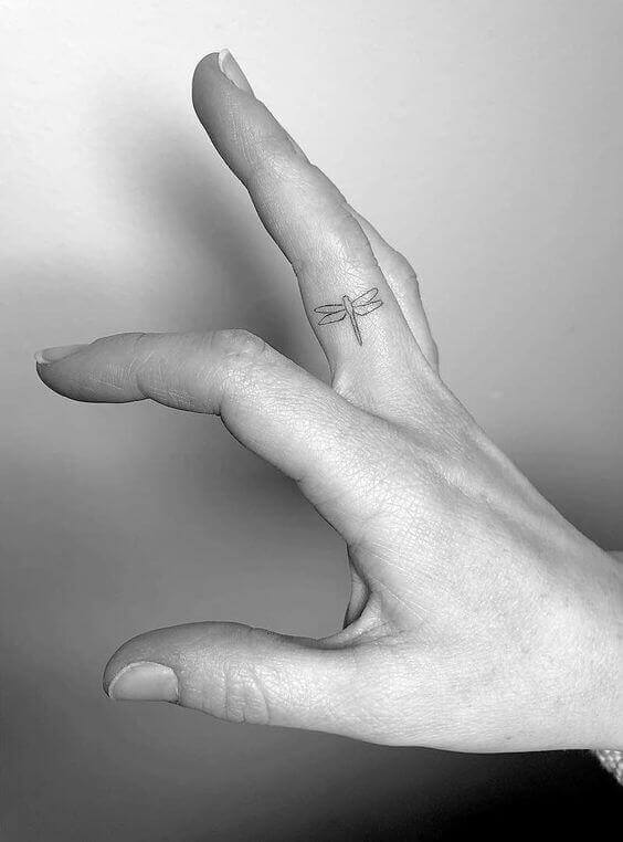 Tiny finger tattoos art