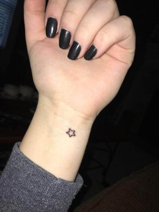 Beautiful Simple Star tattoos for women