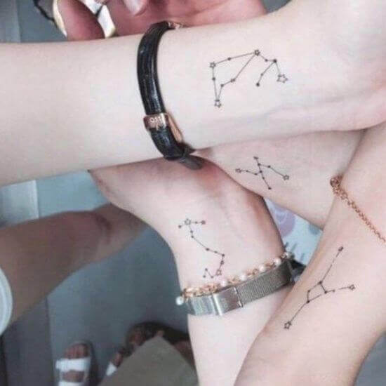 Best Linear Constellation tattoos