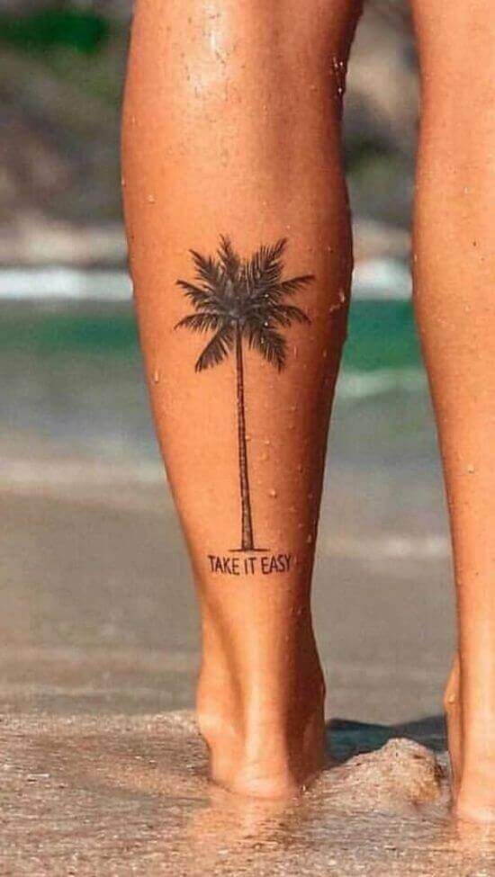 93 Tremendous Tree Tattoos On Leg