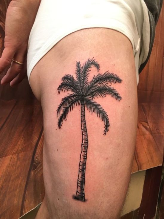 Big Palm tree tattoo